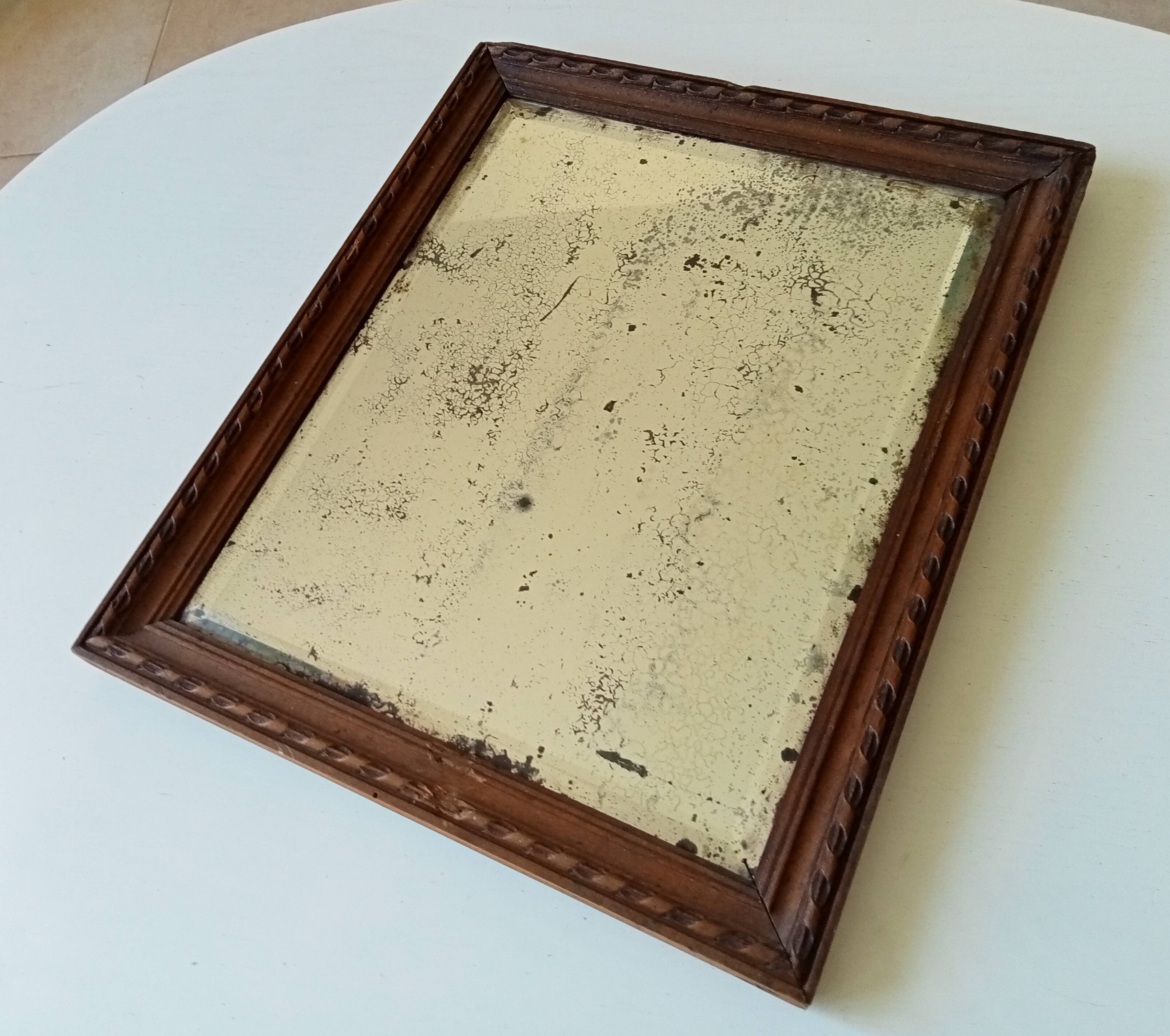 Old beveled mirror 36*30