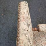 Old Louis XIII style armchair / on casters