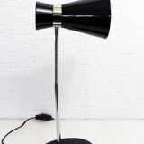 Diabolo lamp in black metal