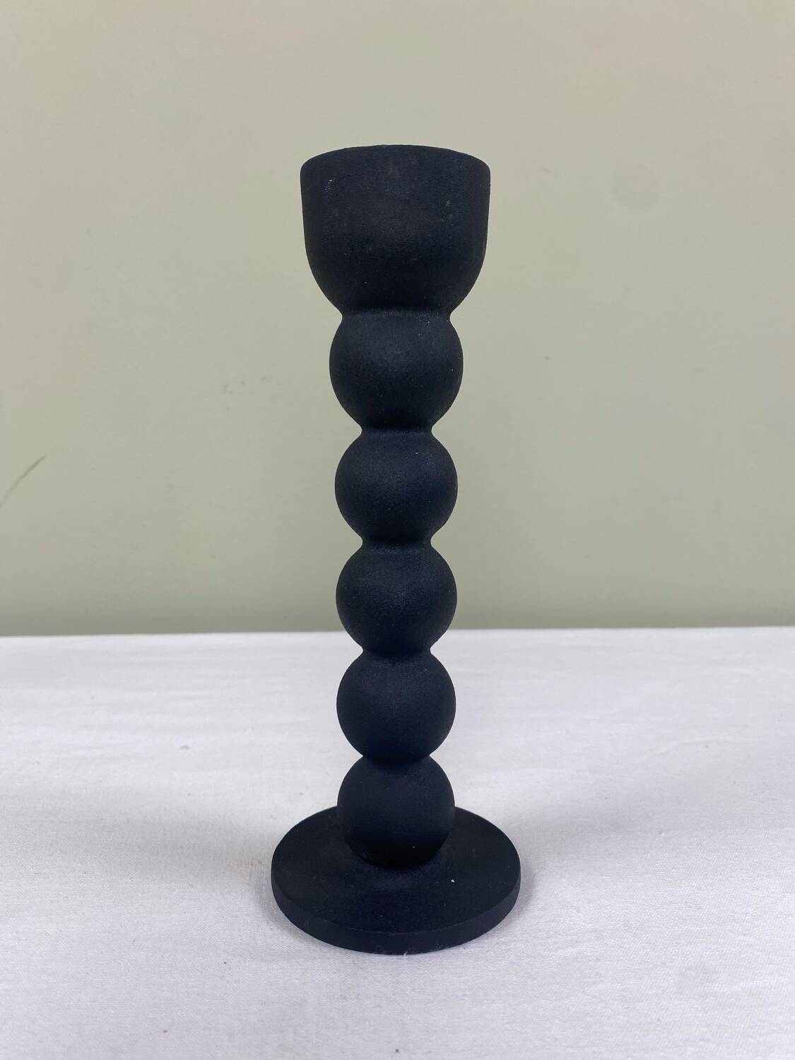 Vintage beaded candle holder