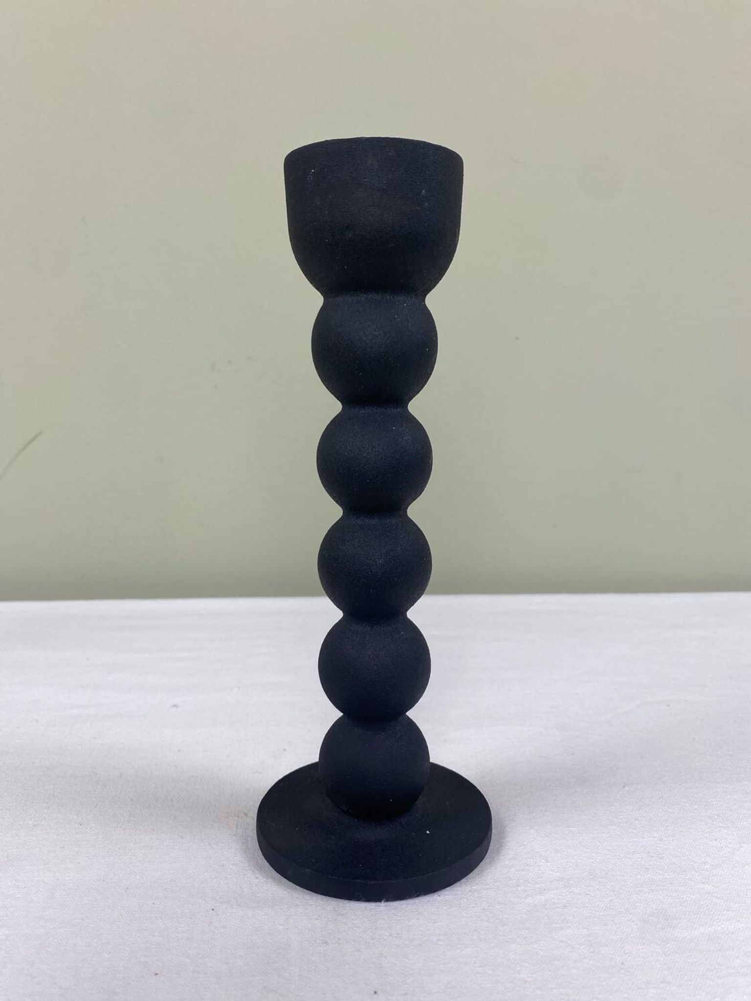 Vintage beaded candle holder