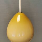 Small glass hanging lamp made at Holmegaard Glassworks Denmark in 2001.