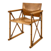 Modern italian chair in wood and metal