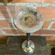 Tulip Footed Ashtray Chrome Metal Vintage 70s