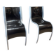 Paire de chaises FPE par Ron Arad pour Kartell noir Italie années 2000