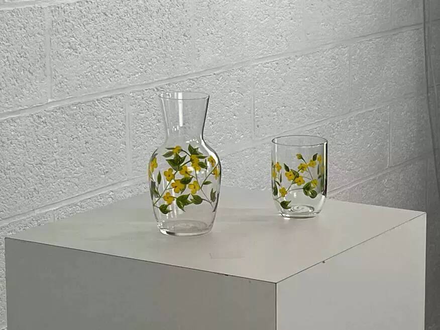 Service à boisson peinture fait main