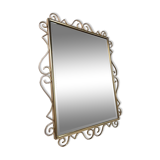 Miroir en or vintage avec cadre orné