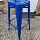 Stackable industrial bar stool TOLIX H75 blue