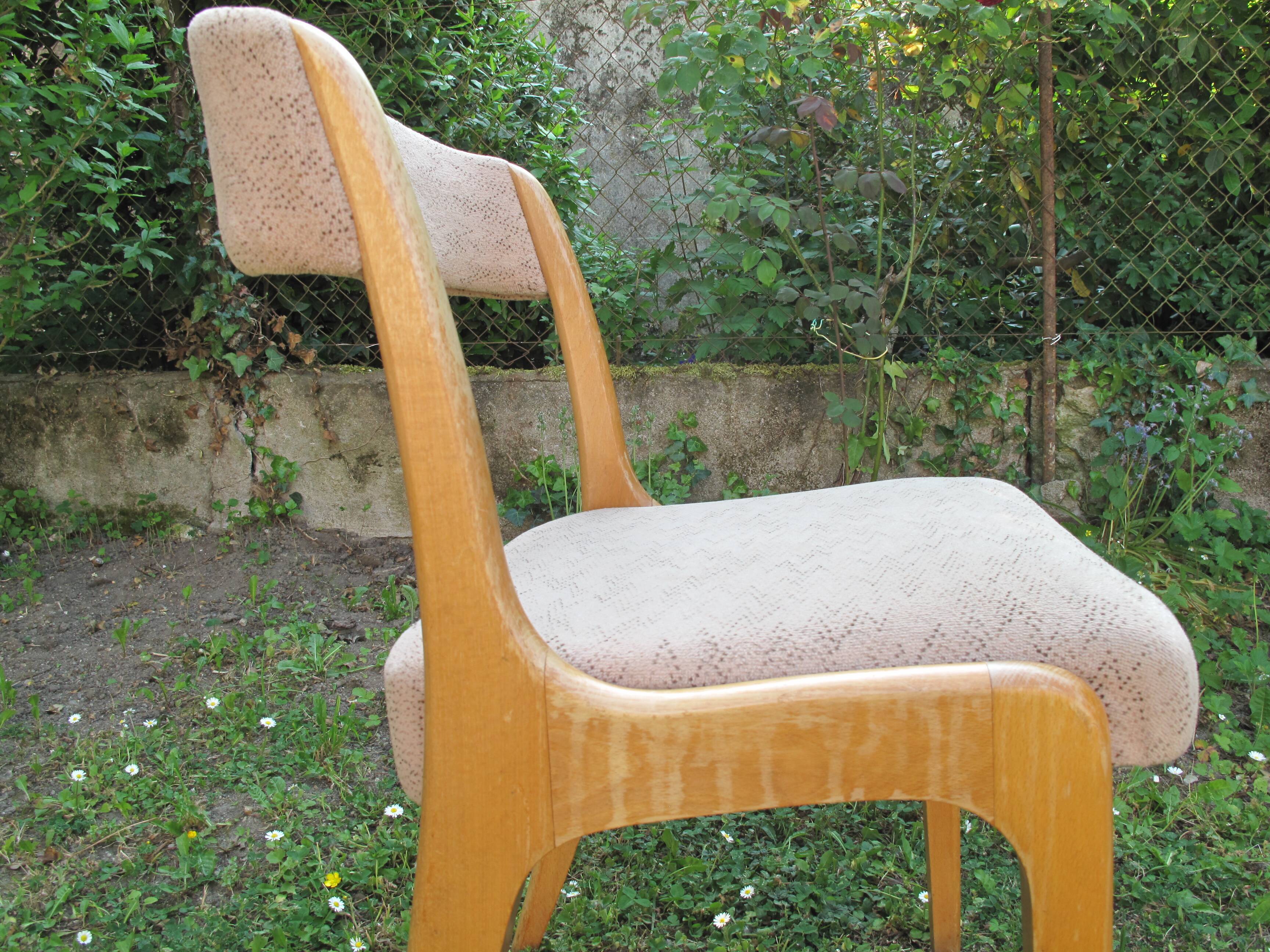 Series of 4 scandinavian chairs