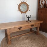 Solid oak farmhouse coffee table