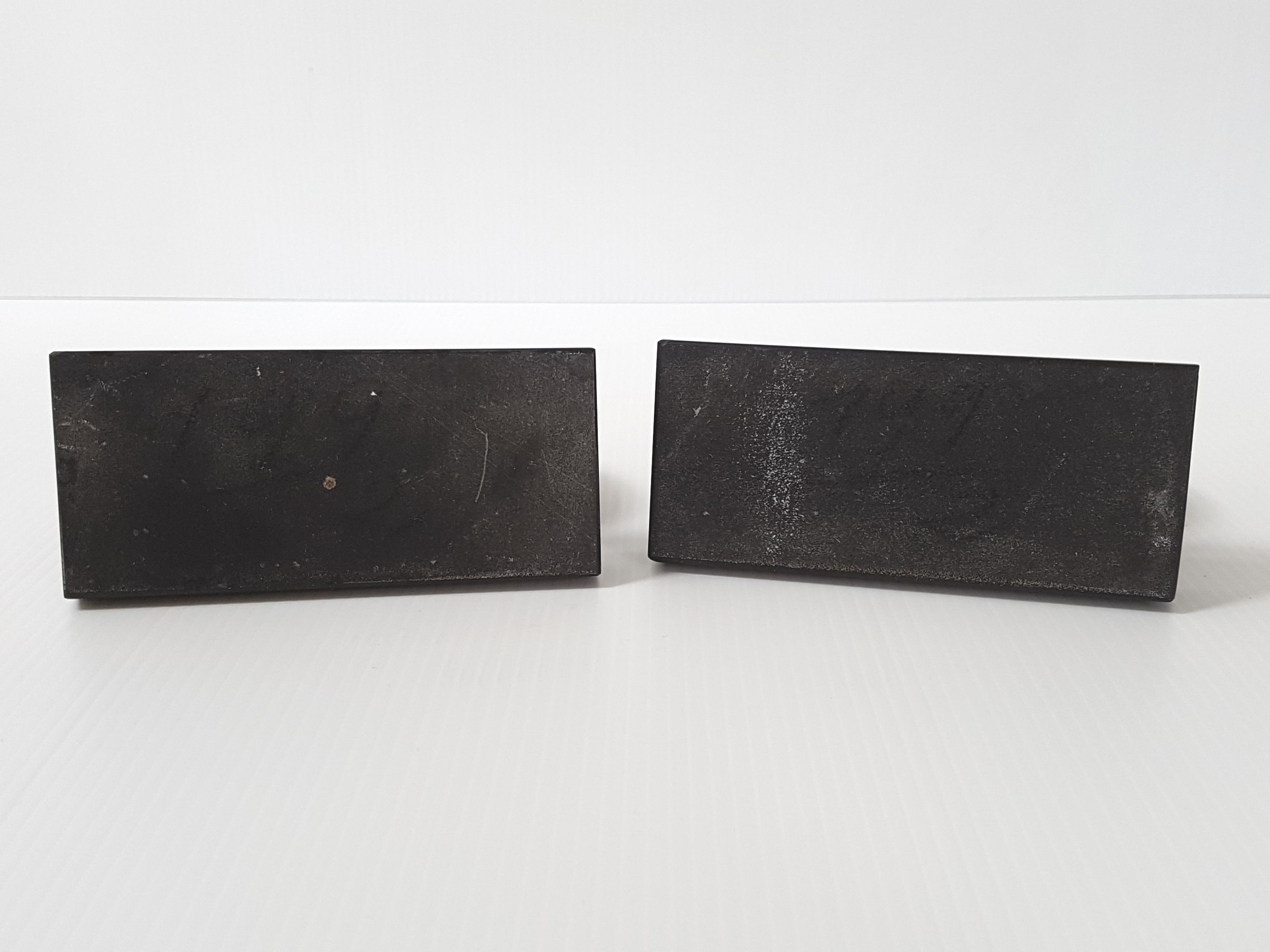 Pair of art deco marble bookends