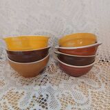 7 antique Émile Henry bowls