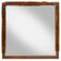 Mid-Century Italian Wall Mirror with Brass Frame and Wood Veneer, 1970