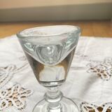 Verre à liqueur à pied bistrot français ancien fin du XIXe siècle