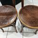Suite de 4 chaises bistrot Mundus Joseph Hoffmann Austria Bielitz années 1908