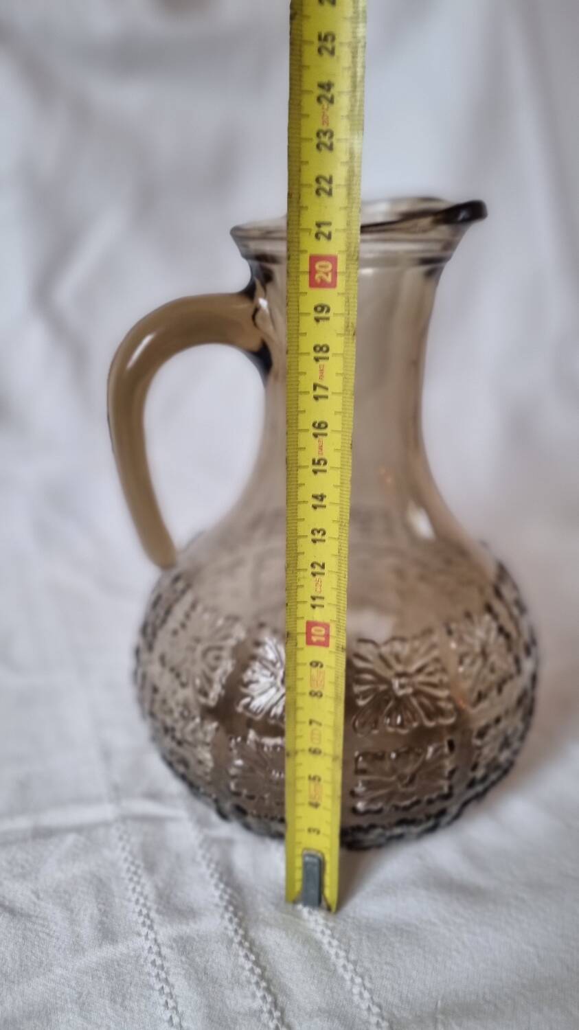 Carafe à haut ou vin verre fumé