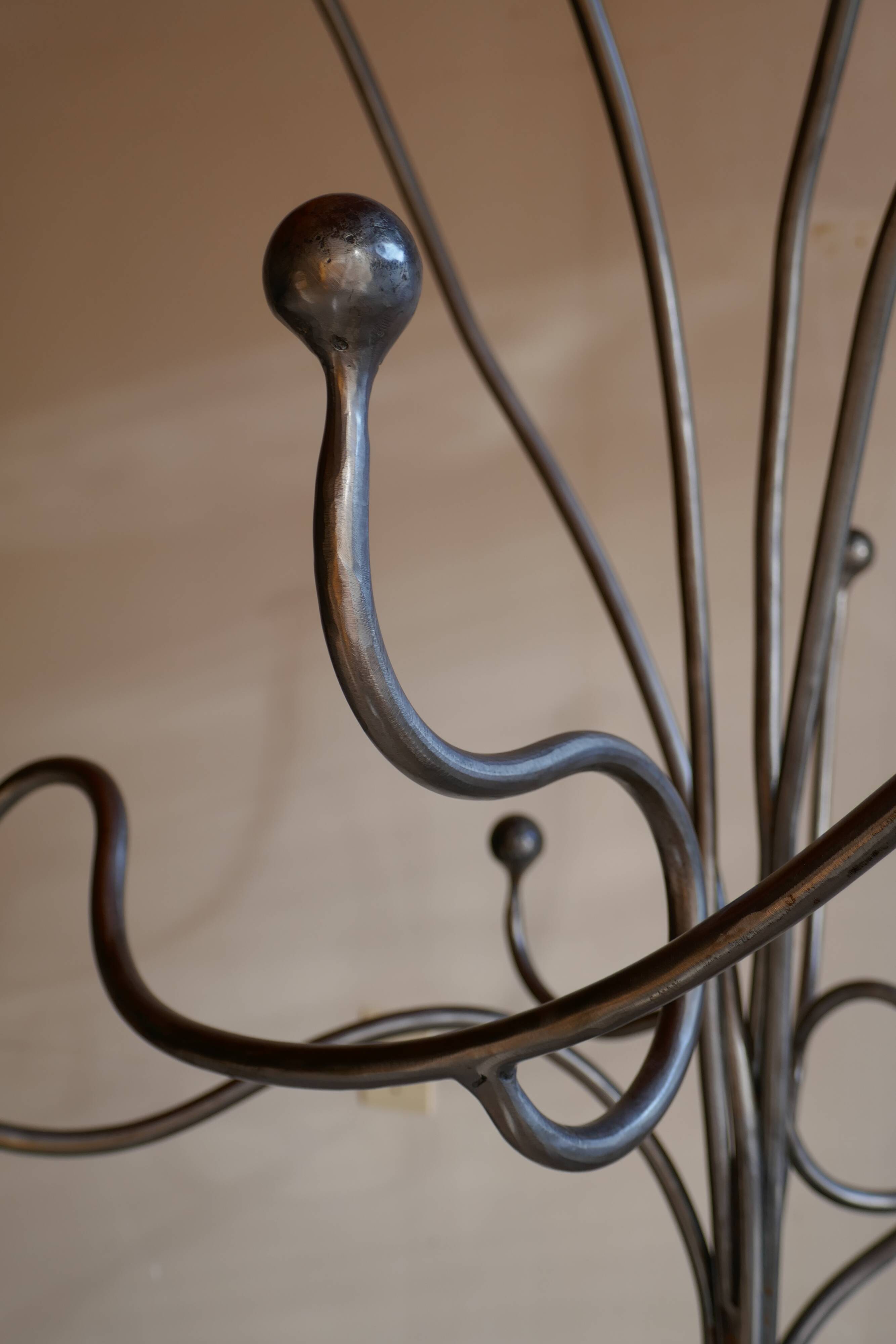 Hat and coat tree sculpture design – Artistic ironwork - door
