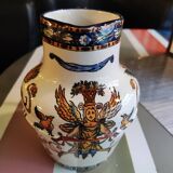 Cider pitcher with Gien renaissance decoration
