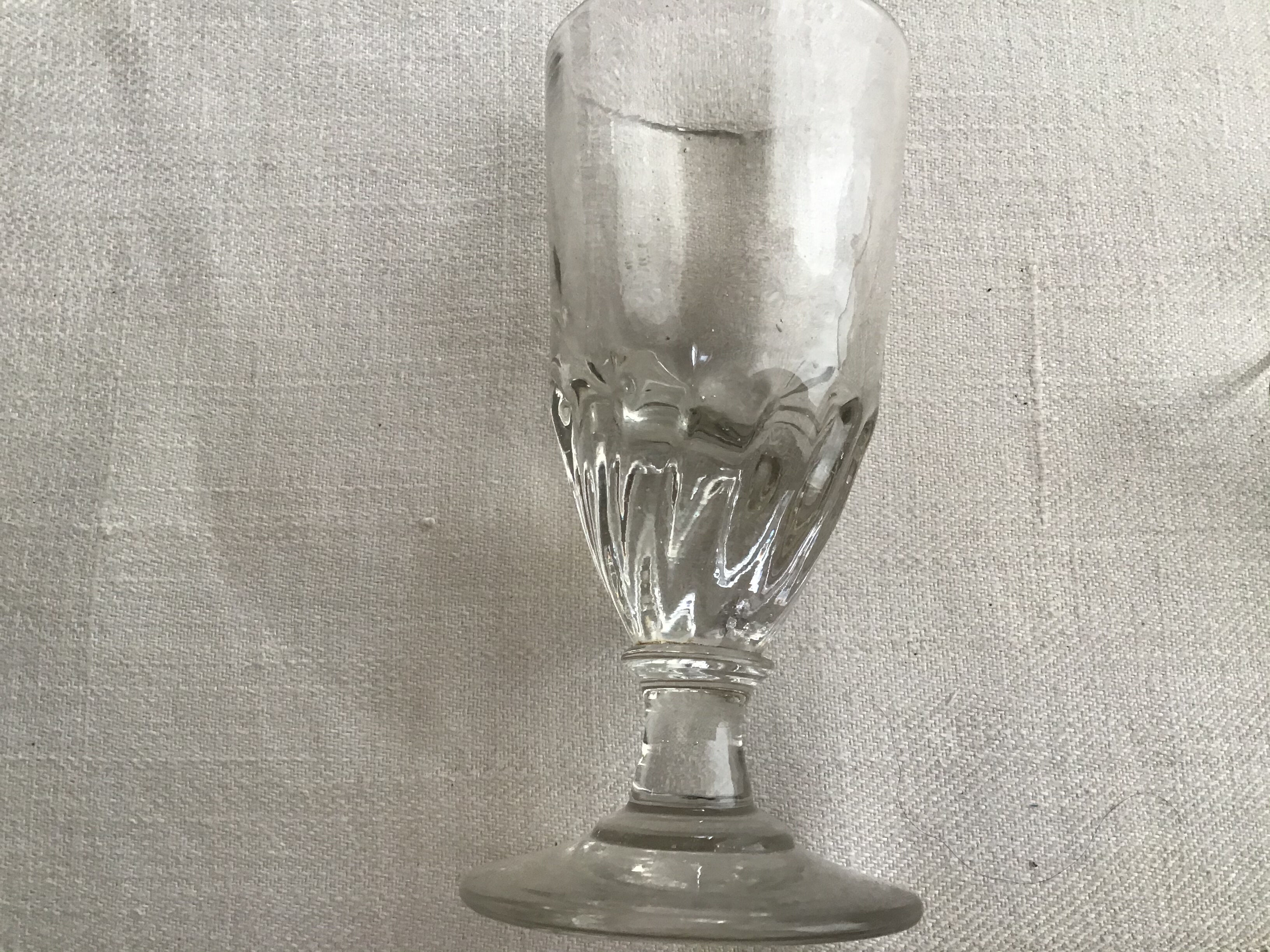 4 19th absinthe glasses