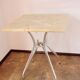 Modernist stone table from the 1970s – aluminum, vintage