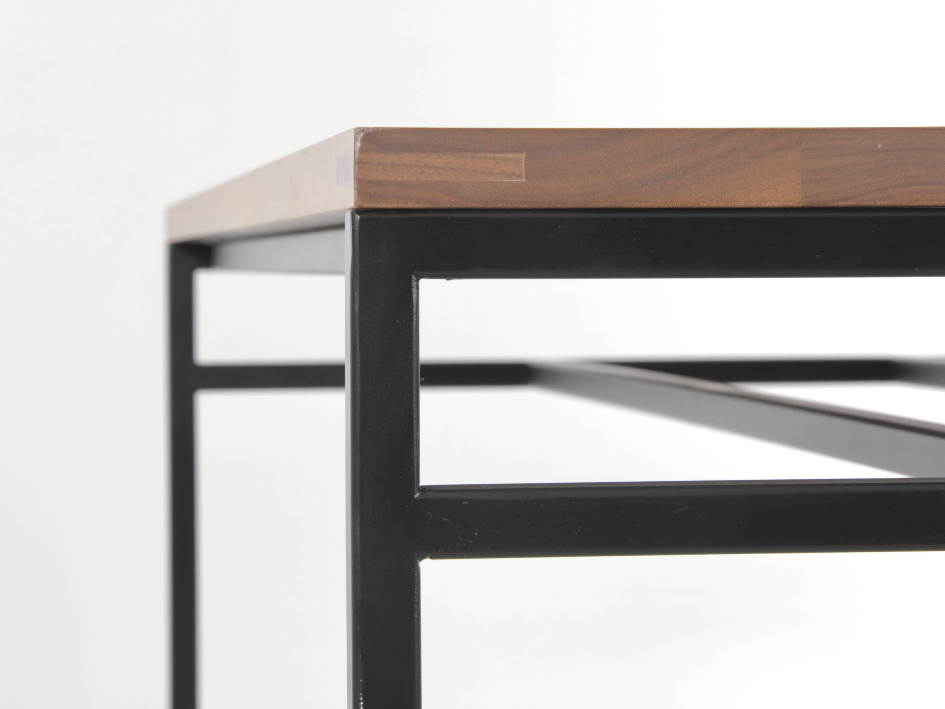Cosmopol desk, walnut and steel. 120 x 60 cm