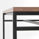 Cosmopol desk, walnut and steel. 120 x 60 cm
