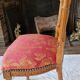 Lyre back chair in carved wood, Louis XVI style, late 19th century.