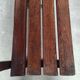 Long Wooden Church Pew | Antique Bench with Cast Iron Details | Seating