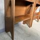 Pair of oak shelves