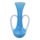 Blue opaline and opalescent glass soliflore vase, 1960s-70s.
