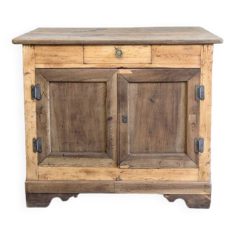 Vintage Raw Wood Buffet Flea Market