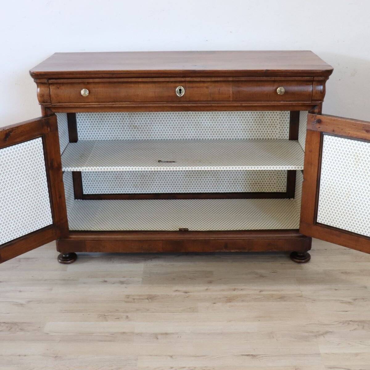 Antique Walnut buffet, Italy, Mid-19th Century, Restored.