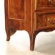 Cabinet baroque ancien en noyer à 4 tiroirs, Italie XVIIIe siècle