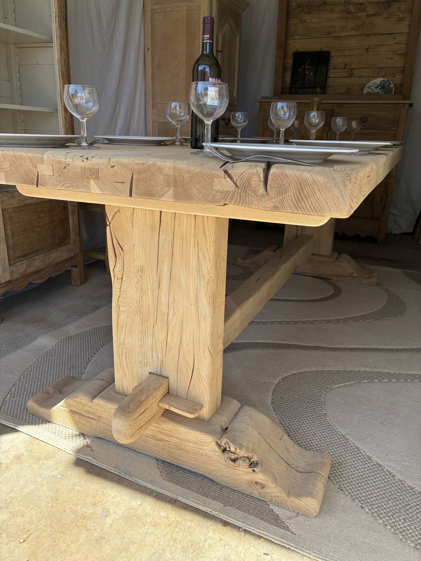 Monastery table in solid oak
