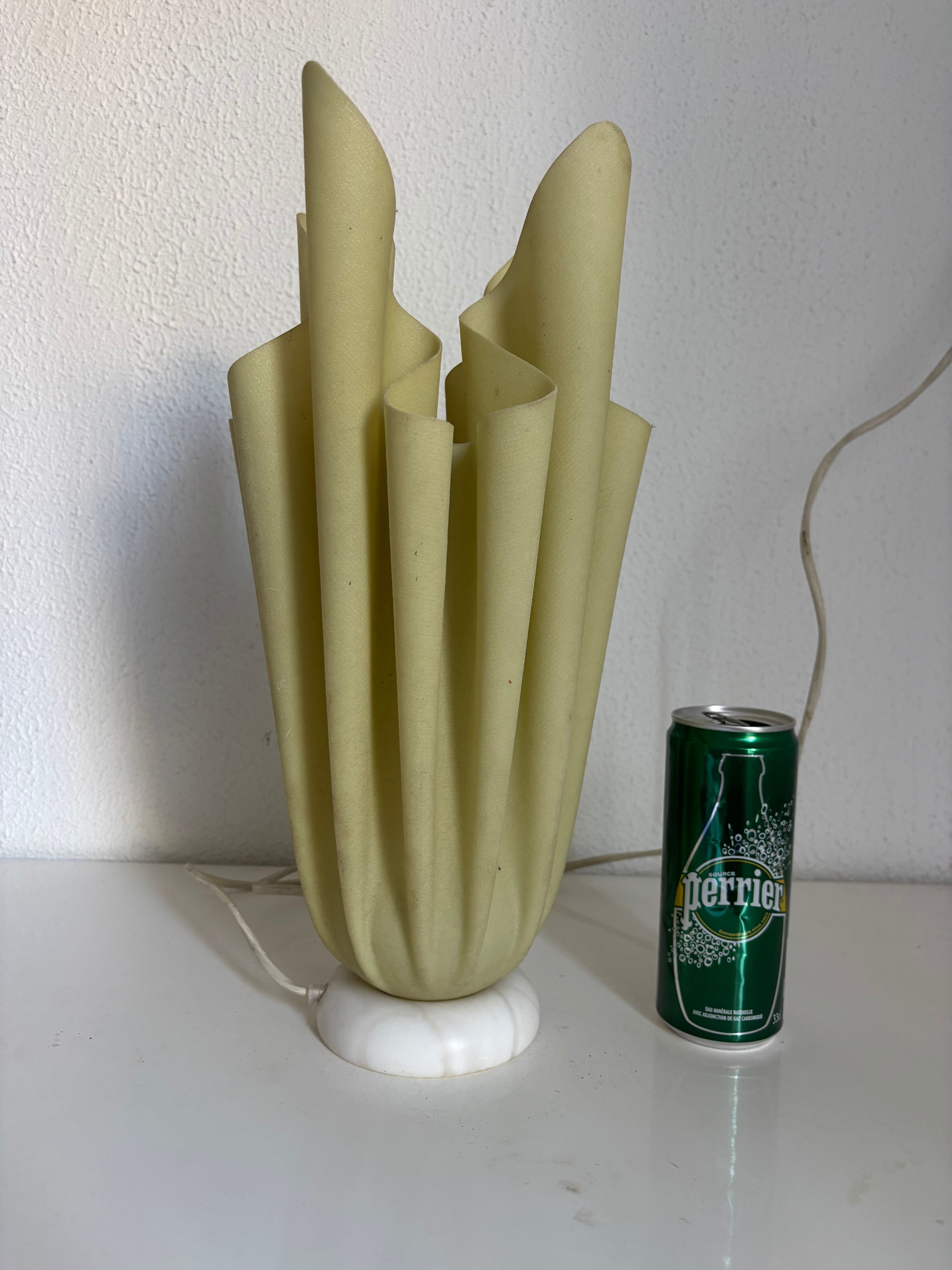 Lampe vintage 1970 de table Ophélie Georgia Jacob vert amande - 37 cm