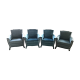Set of 4 1920 style armchairs