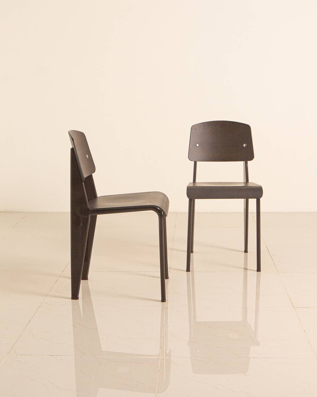 Set of 8 "Standard" chairs by Jean Prouvé for Vitra 00's