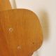 Set of 4 vintage school chairs / retro wooden dining chair with metal base / stol kamnik yugoslavia