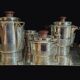 Art Deco coffee and tea service, silversmith Noël Collet, 1930s, 5 pieces.