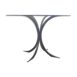 Table Boris Tabacoff, edition Christofle, glass