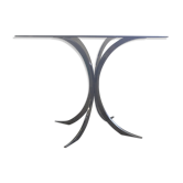 Table Boris Tabacoff, edition Christofle, glass