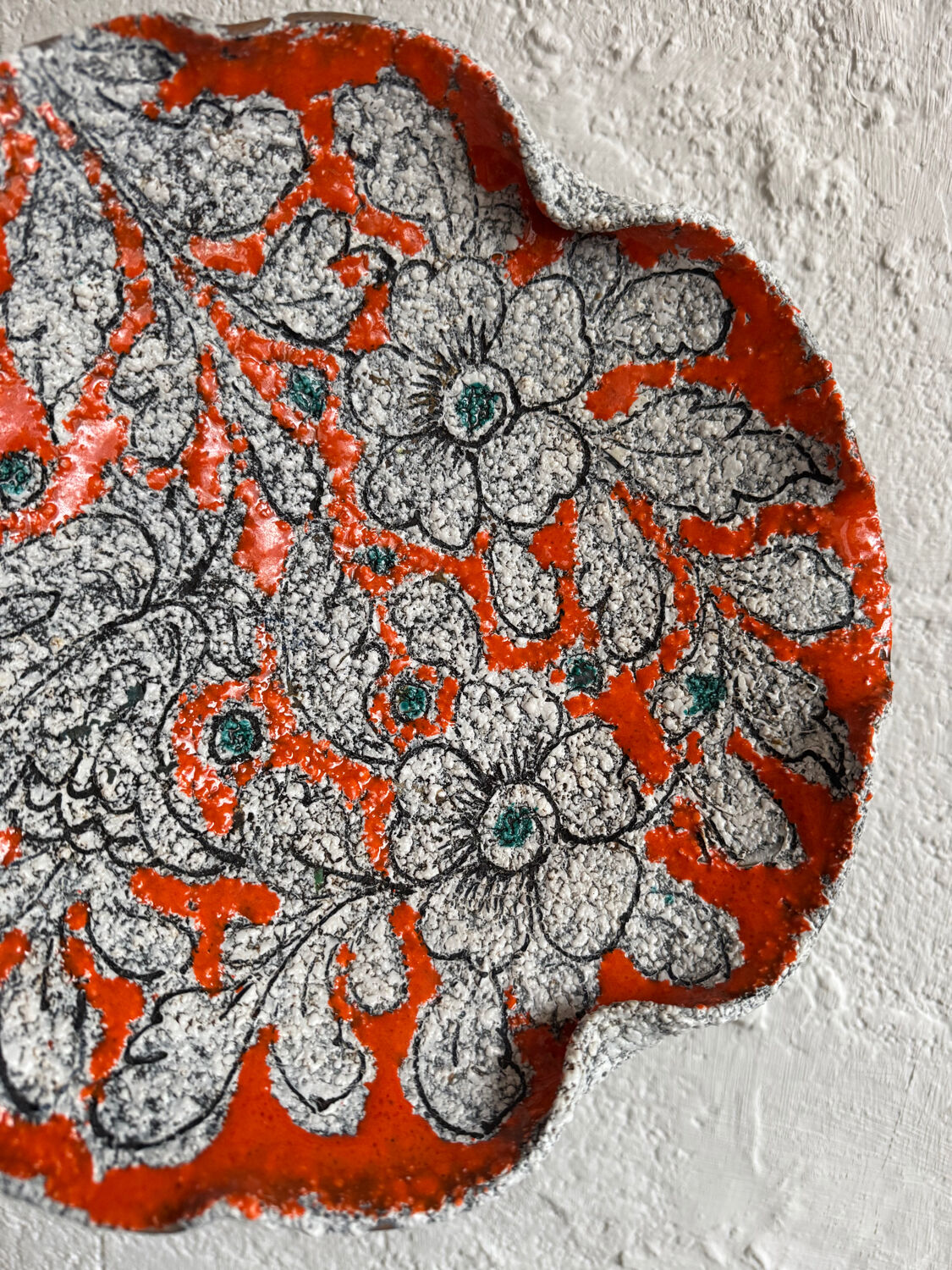 Ceramic pocket dish Vallauris 1960s