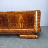 Art Deco Walnut Sideboard, Czechoslovakia, 1930s