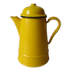 Old yellow enamelled coffee maker Made in Poland deco kitchen countryside farm