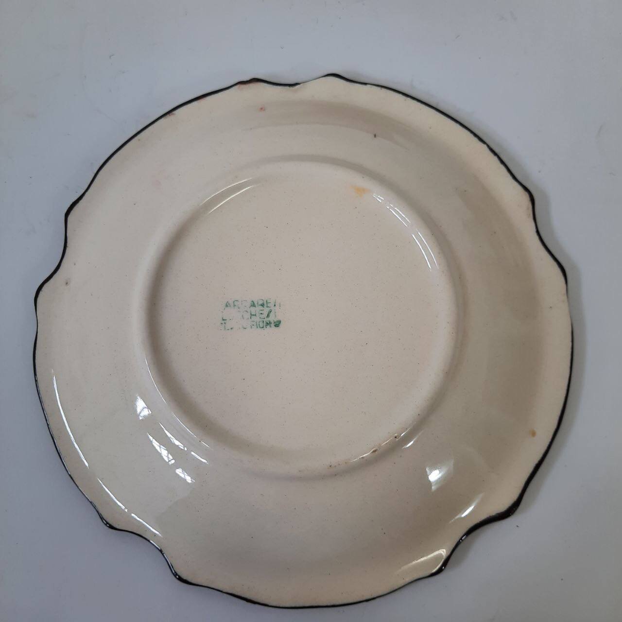 Futurist dessert set, silkscreened, 1930s