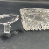 Bohemian cut crystal perfume bottle