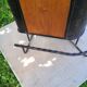 Bar from the 50s/60s in solid blond oak and black metal