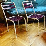 Pair of Tolix T2 chairs