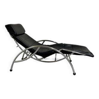 Fauteuil long à bascule 1970 vintage
