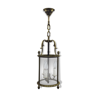 Bronze lantern with 3 lights